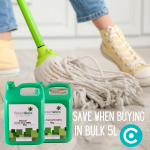 Use Eco Cleaning products in your home. Buy in bulk and save.